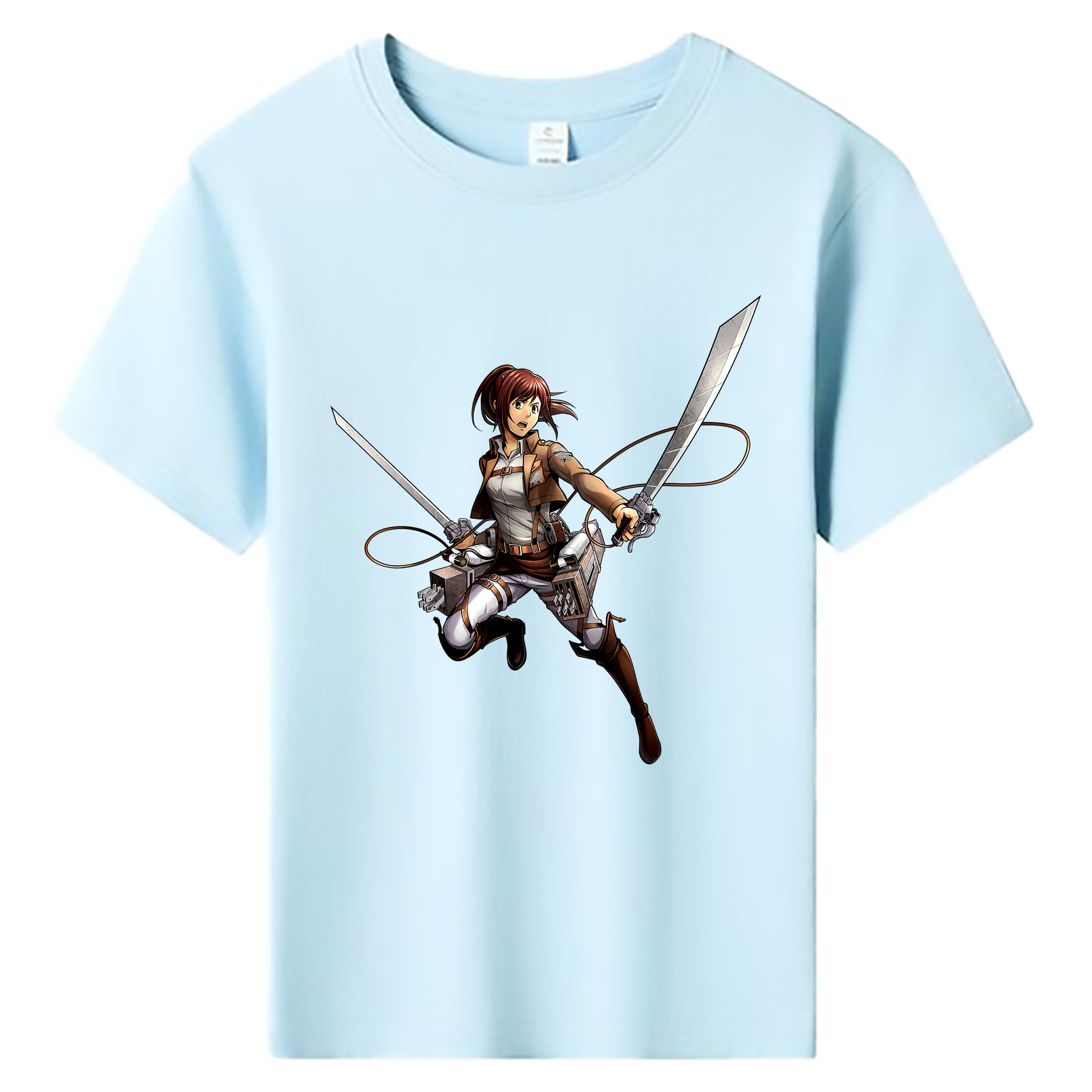 （画像用） 進撃の巨人 サシャ·ブラウス Attack on Titan Sasha Blaus 綿100％キッズTシャツ（フロントプリント）